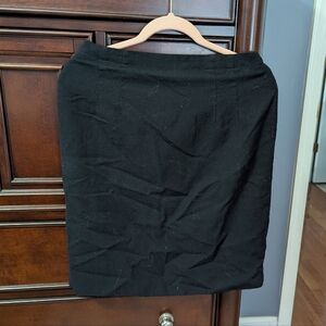 Talbots Black Pencil Skirt Knee-Length Work